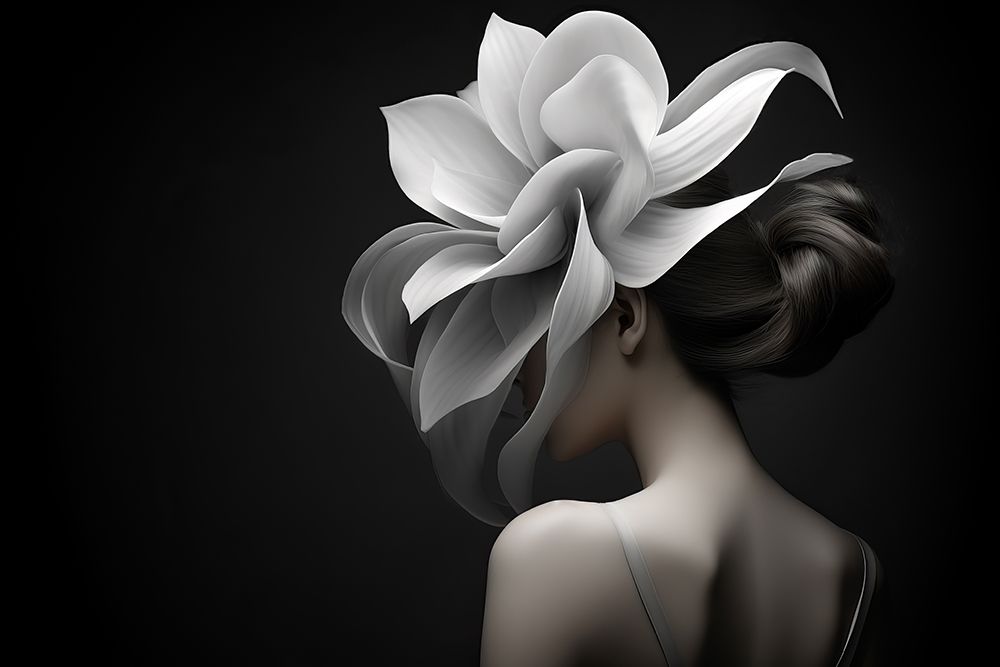 White Flower Head art print by Bilge Paksoylu for $57.95 CAD