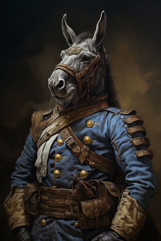 Donkey In Costume 4 art print by Bilge Paksoylu for $57.95 CAD
