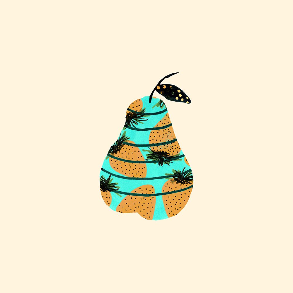 Strawberry Pear art print by Michele Channell for $57.95 CAD