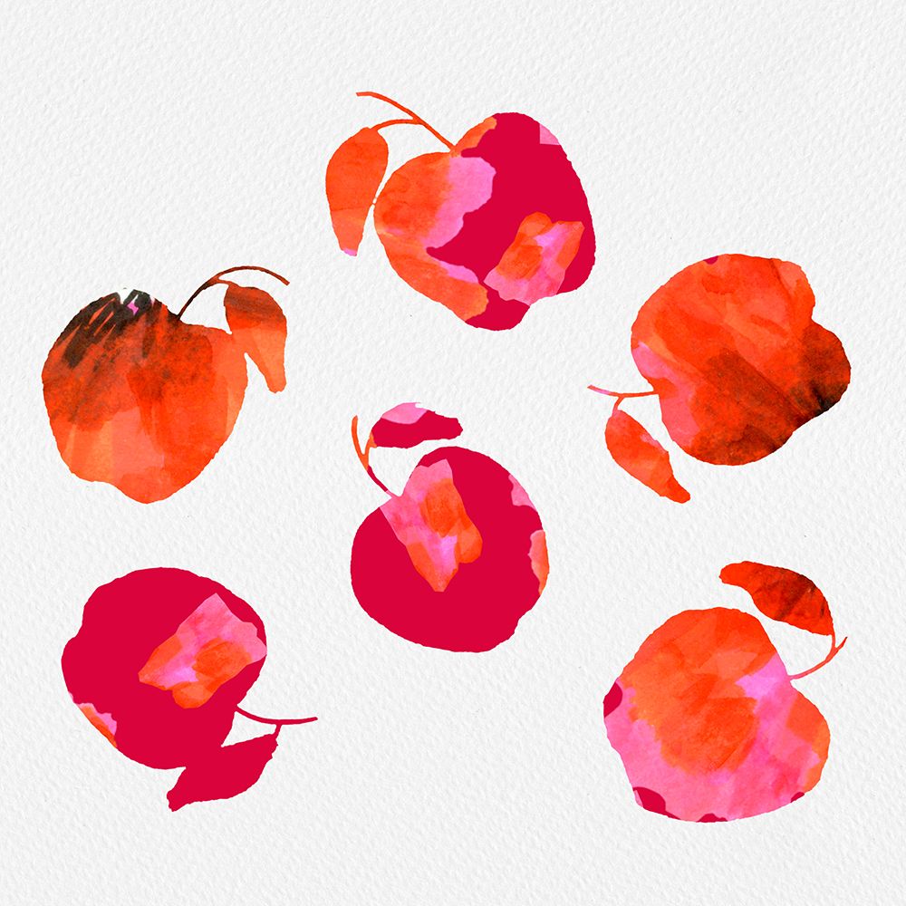 Apple  Chiffon Pink Orange art print by Michele Channell for $57.95 CAD