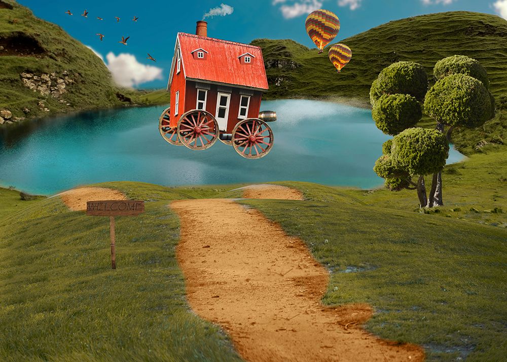 Dream House art print by Salome Zhividze for $57.95 CAD