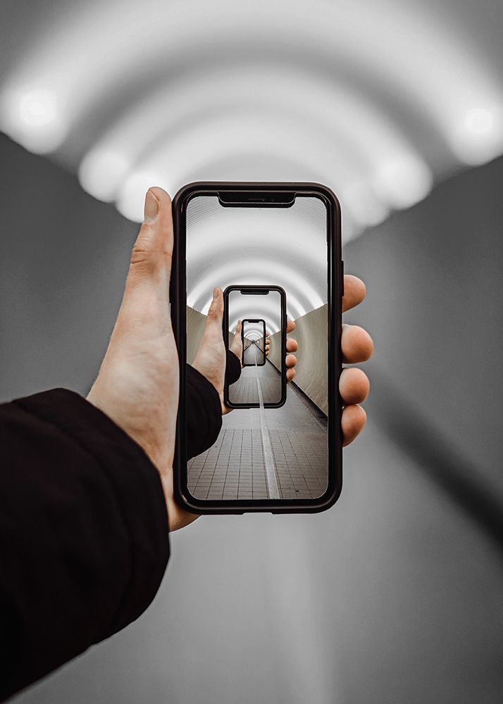 Infinity Handphone art print by Al Barizi for $57.95 CAD
