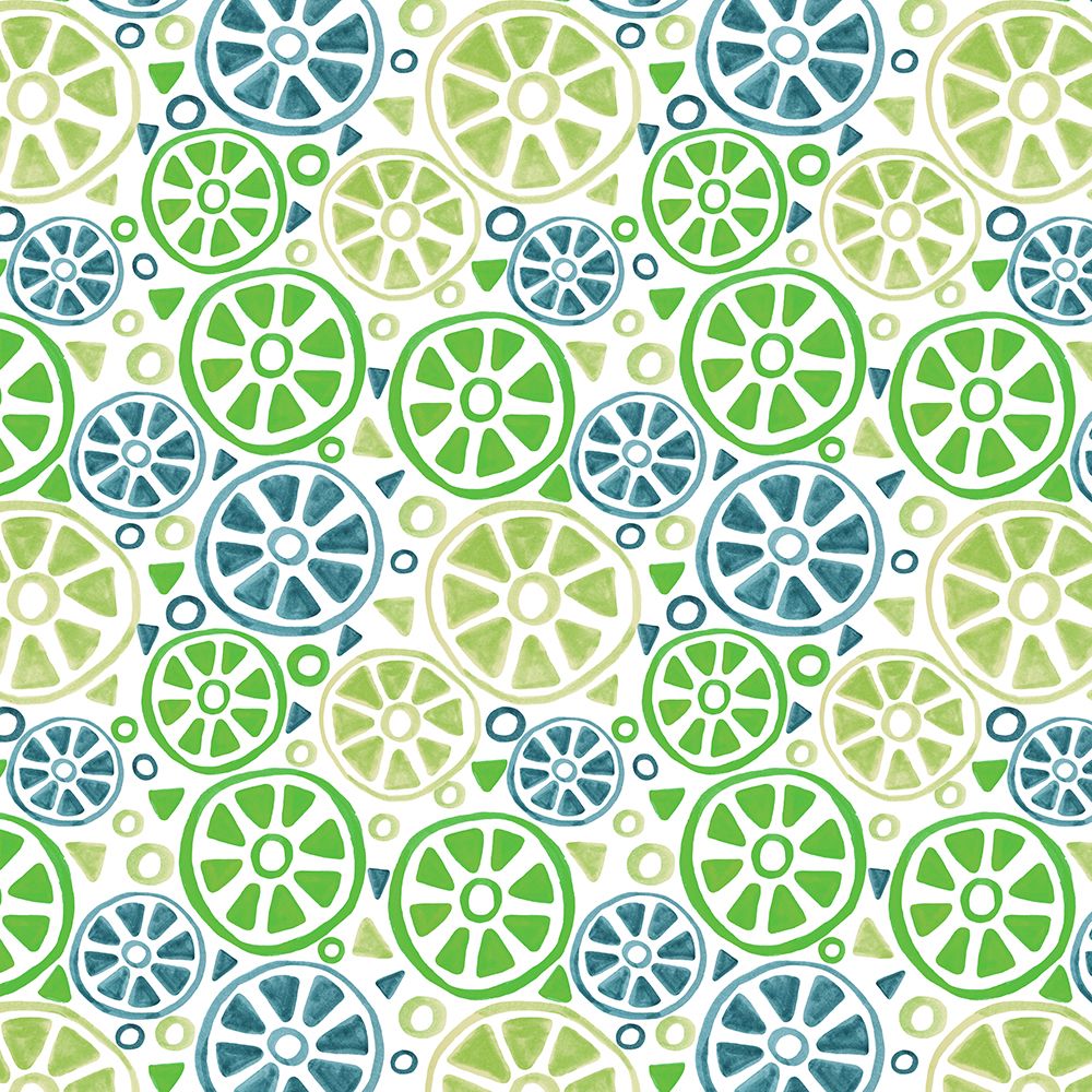 Navy Olive Green Slices art print by Michele Channell for $57.95 CAD