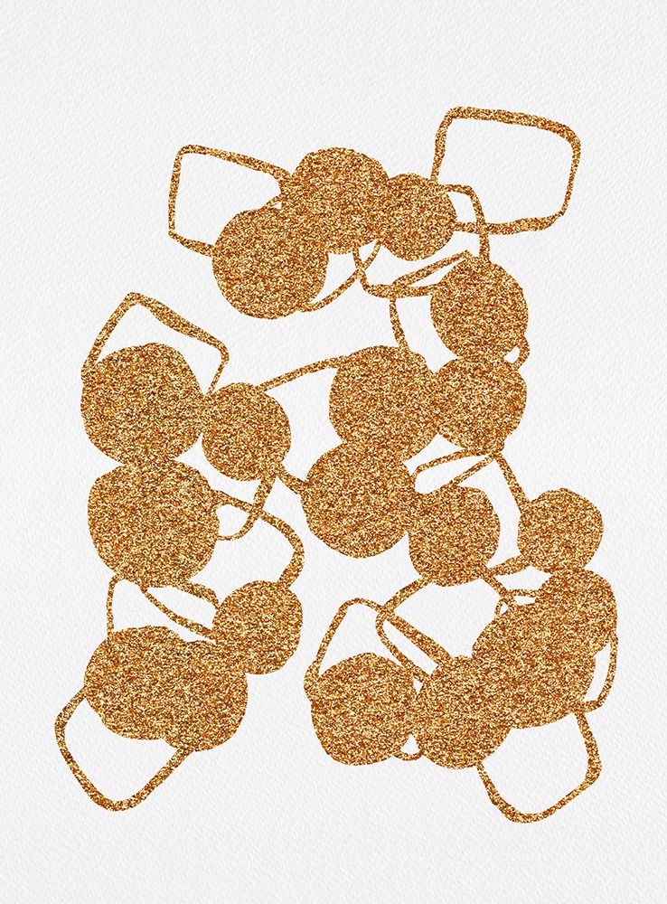 Copper Glitter Shapes Chain art print by Michele Channell for $57.95 CAD