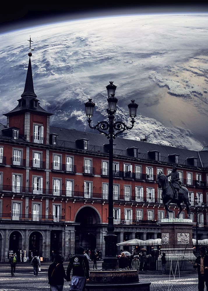 Plaza Mayor Madrid Space art print by Al Barizi for $57.95 CAD