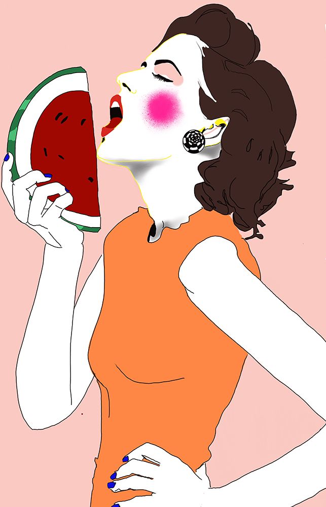 Watermelon art print by Ana Sneeringer for $57.95 CAD