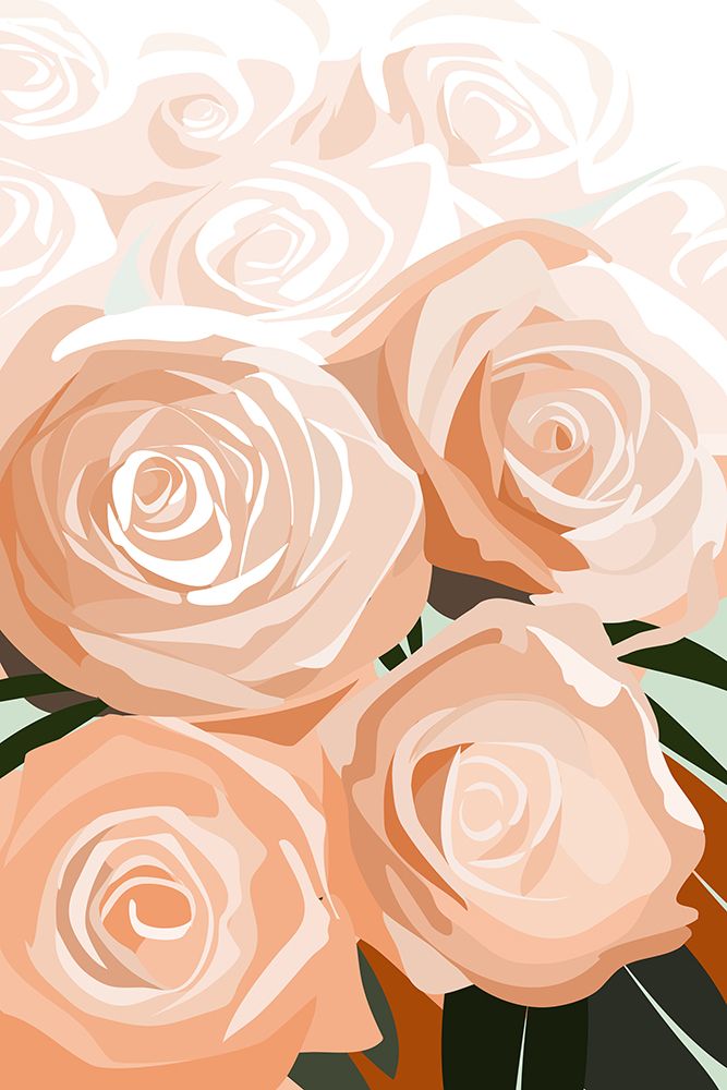Coral Roses art print by Rosana Laiz Blursbyai for $57.95 CAD