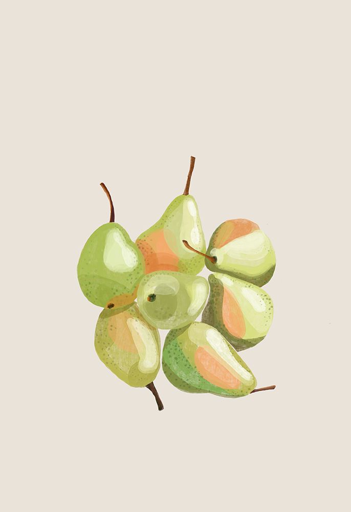 Seven Pears art print by Rosana Laiz Blursbyai for $57.95 CAD