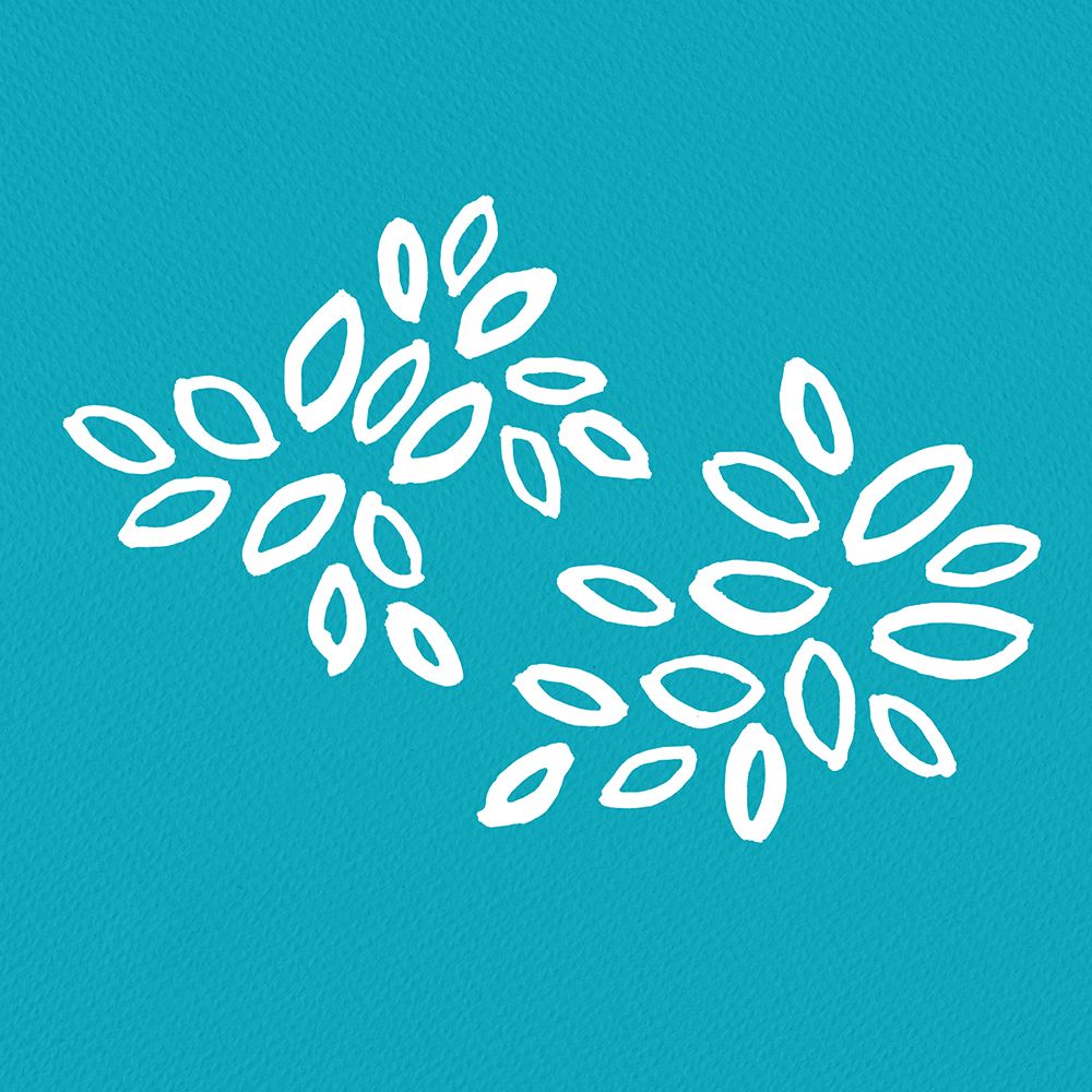 White Green Background Petals Oval Fy! art print by Michele Channell for $57.95 CAD