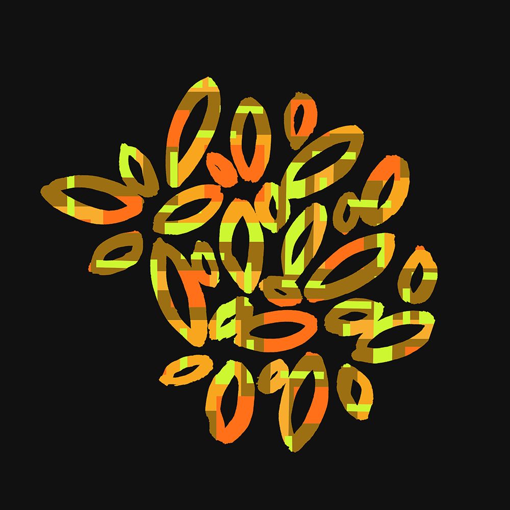 Petal Oval On Black Fy! art print by Michele Channell for $57.95 CAD