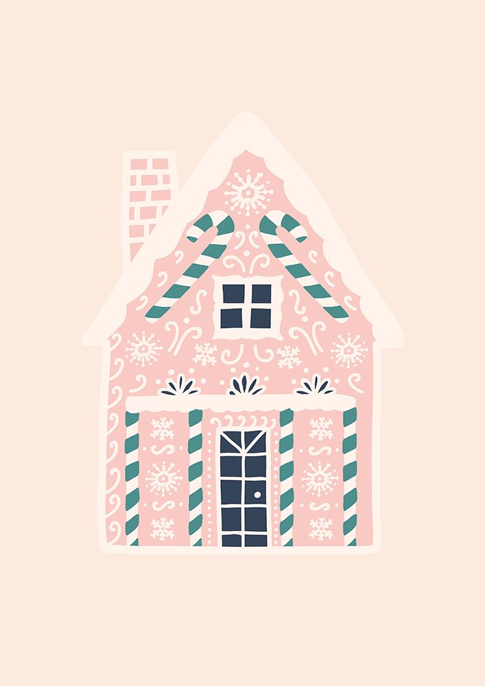 Christmas Gingerbread House art print by Grace Digital Art for $57.95 CAD