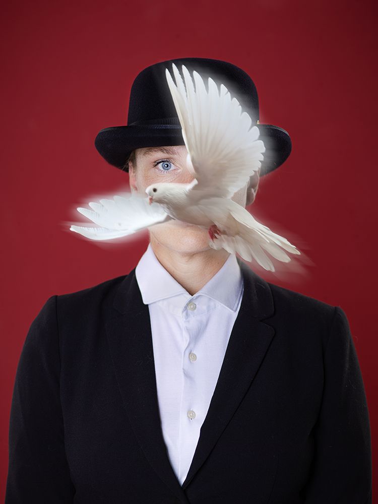 The Woman With The Bowler Hat art print by Michael Allmaier for $57.95 CAD