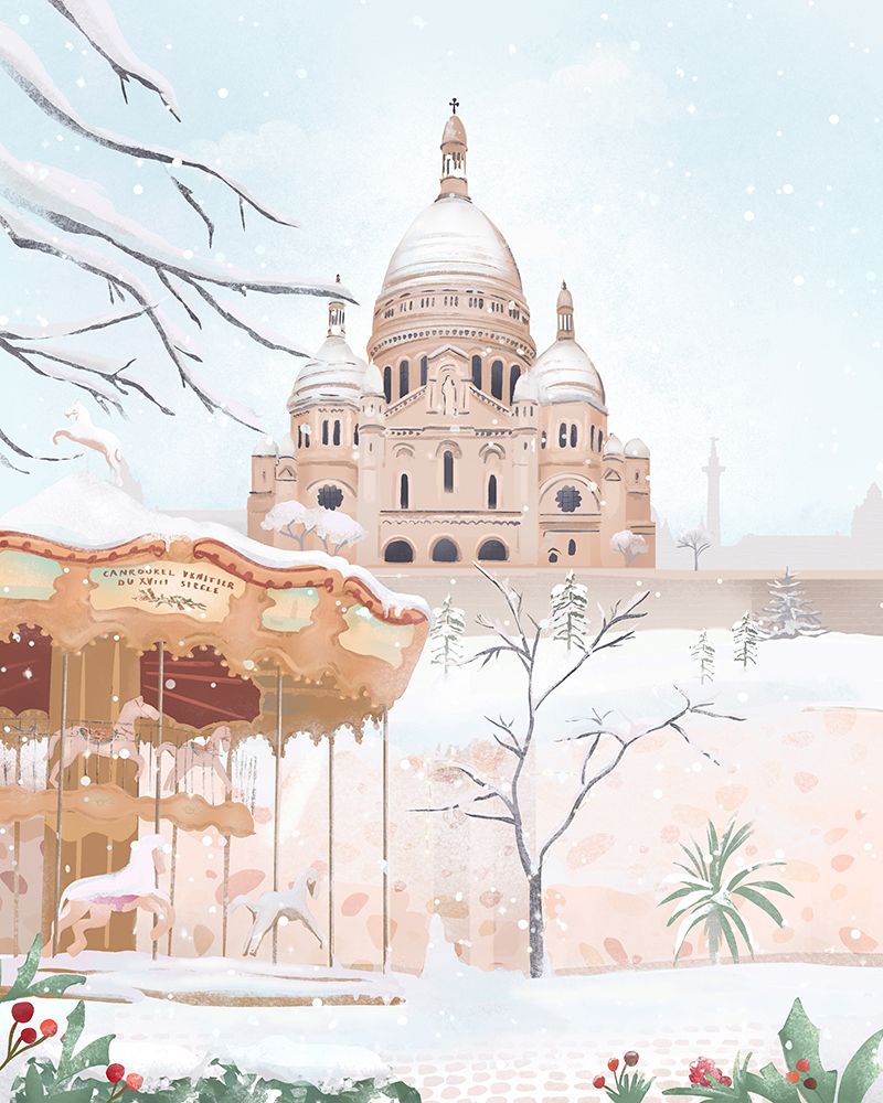 Winter In Paris art print by Petra Lizde for $57.95 CAD