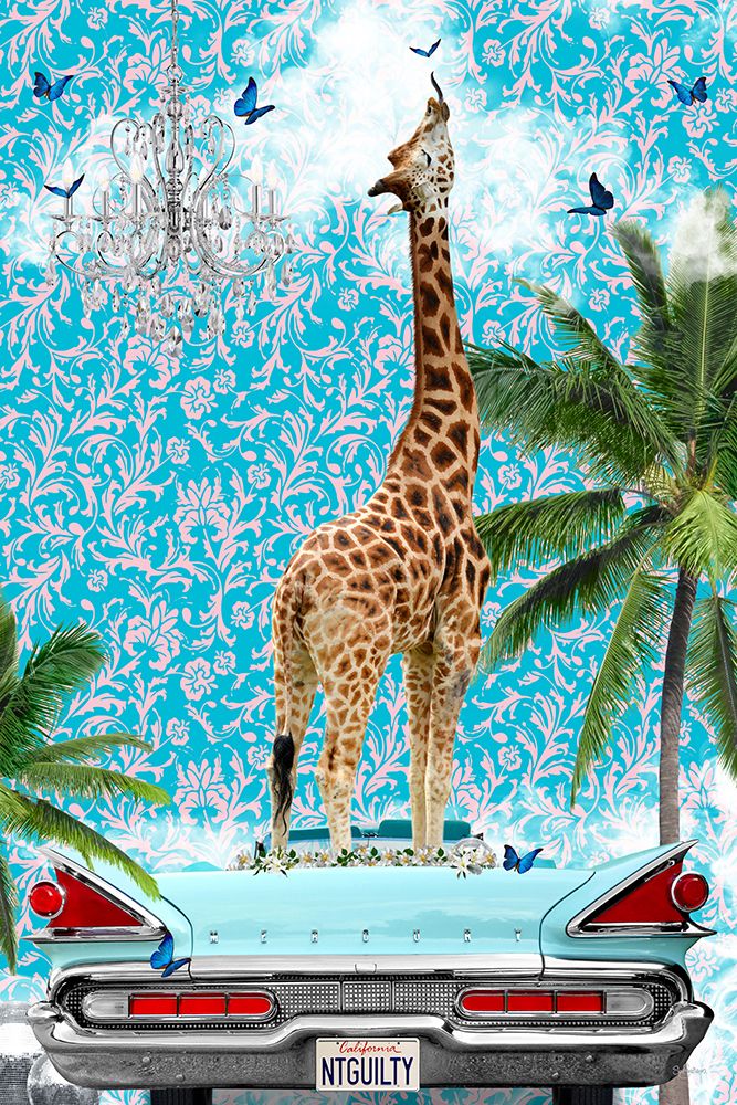 Giraffe California Dream art print by Sue Skellern for $57.95 CAD
