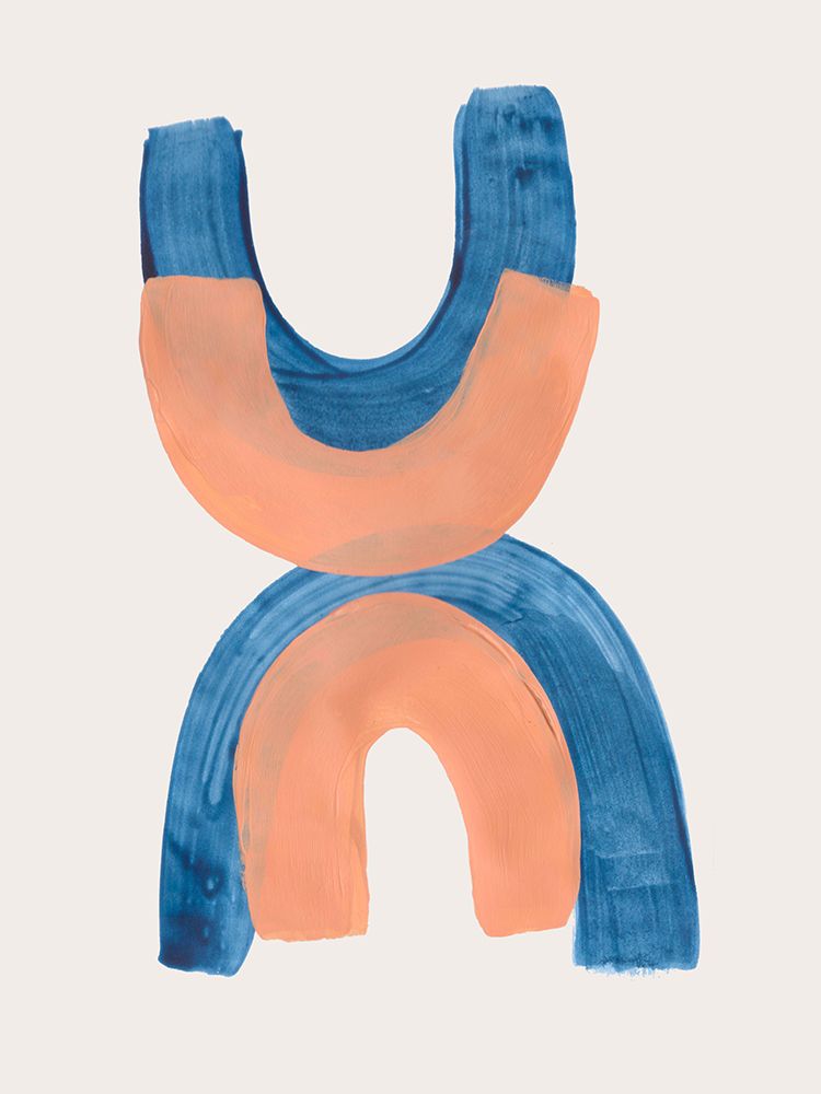 Tan Teal Helix art print by Ejaaz Haniff for $57.95 CAD
