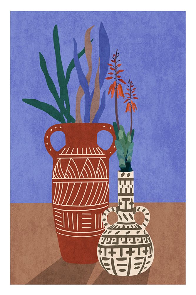 Flower Vase 3Ratio 2X3 Print By Bohonewart art print by Emel Tunaboylu for $57.95 CAD