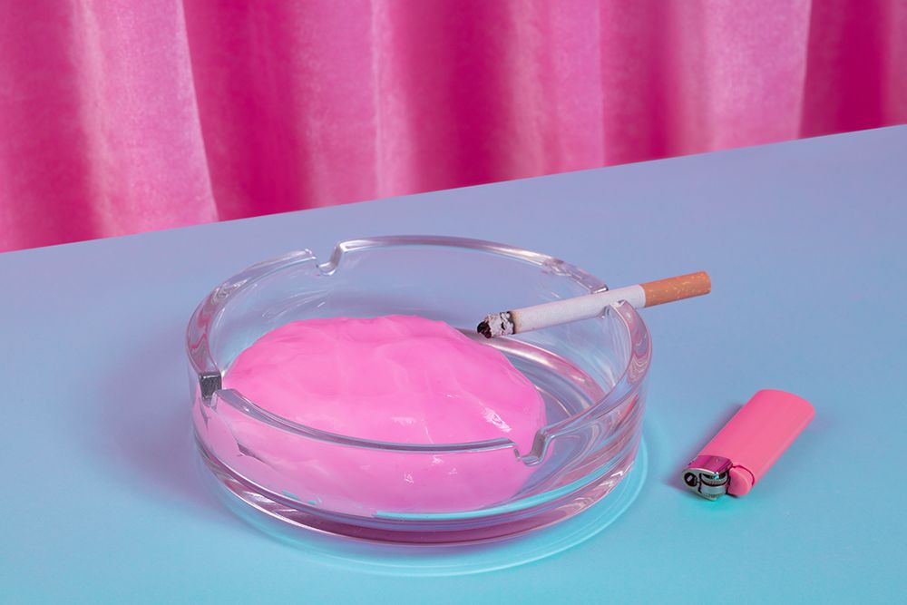 Pink Smoker art print by Julia Ramiro for $57.95 CAD