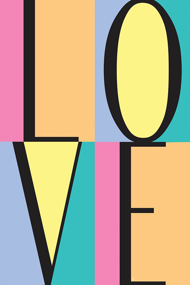 Love Blocks art print by Martina for $57.95 CAD