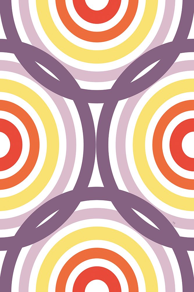 Retro Circles art print by Martina for $57.95 CAD