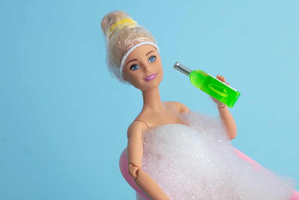 Barbie Bubble Bath art print by Julia Ramiro for $57.95 CAD