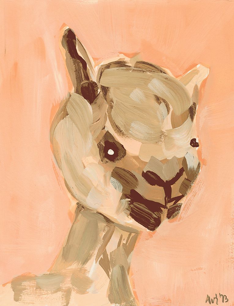 Coral Alpaca art print by Ania Zwara for $57.95 CAD
