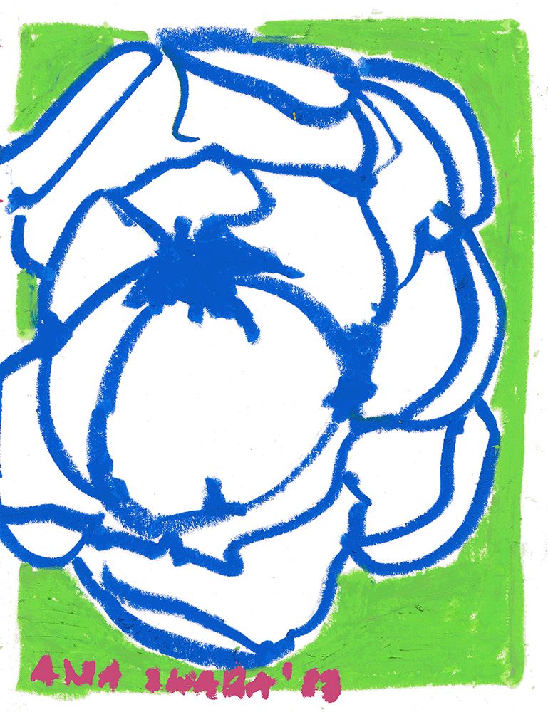 Blue Peony art print by Ania Zwara for $57.95 CAD