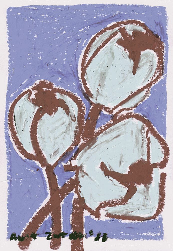 Little Tulips Pastel art print by Ania Zwara for $57.95 CAD