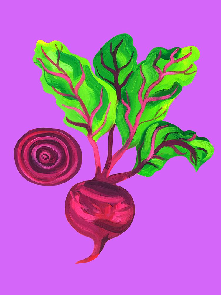 Beetroot Swirl Purple art print by Alice Straker for $57.95 CAD