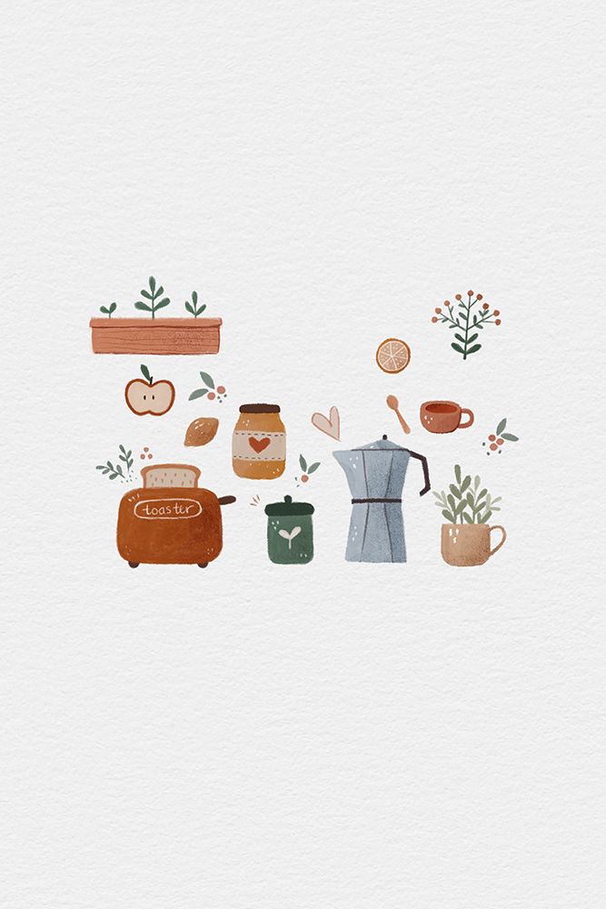 Kitchen Set Illustration art print by Xuan Thai for $57.95 CAD