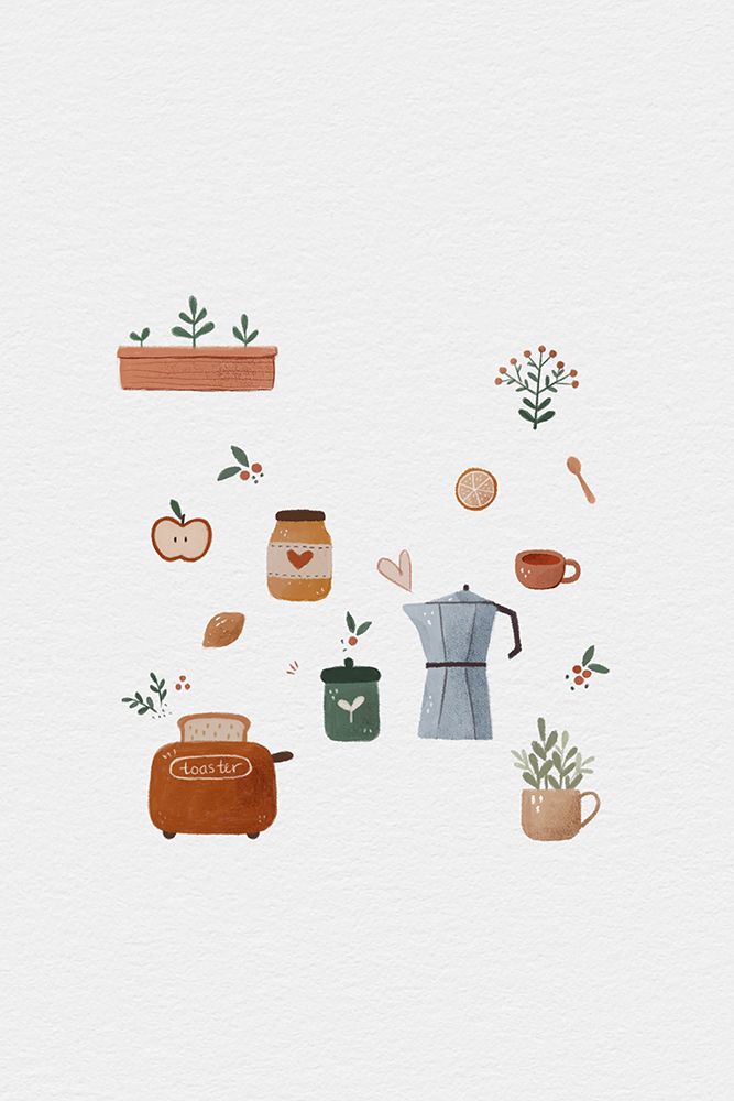 Kitchen Set Illustration art print by Xuan Thai for $57.95 CAD