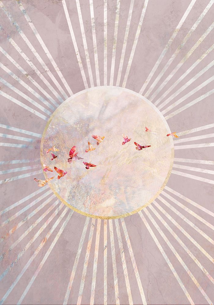 Sun Birds Pink art print by Sarah Manovski for $57.95 CAD