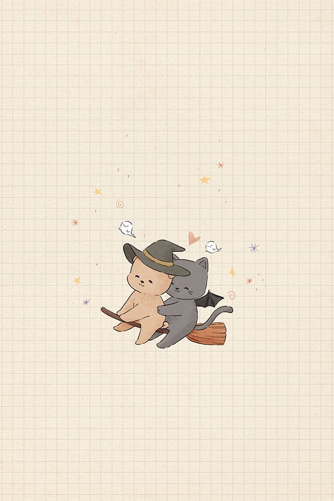 Cat And Dog In Halloween art print by Xuan Thai for $57.95 CAD