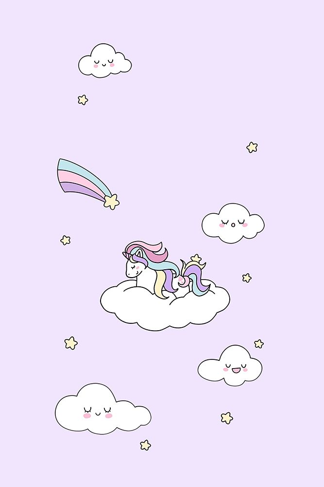 Kawaii Unicorn art print by Xuan Thai for $57.95 CAD