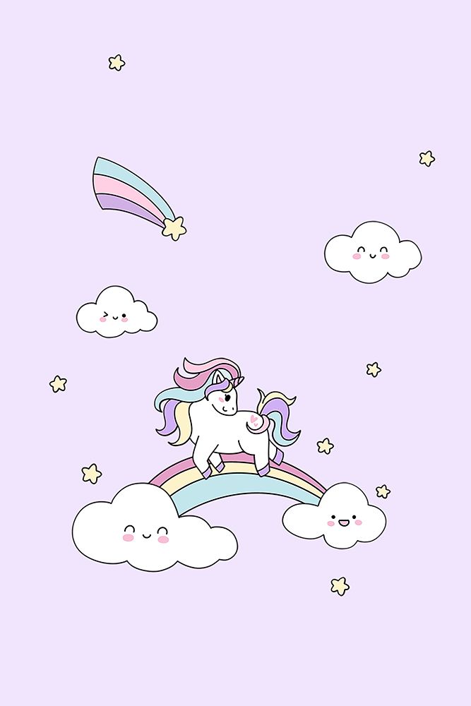 Kawaii Unicorn art print by Xuan Thai for $57.95 CAD