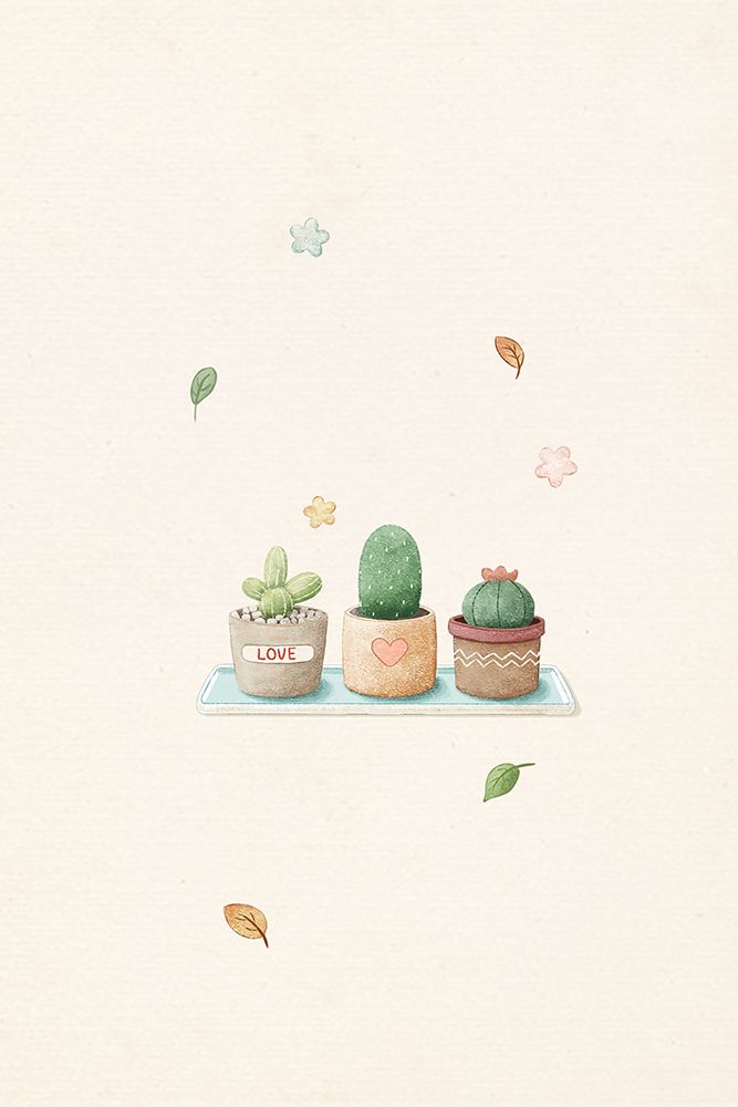 Cactus Plants Kawaii art print by Xuan Thai for $57.95 CAD