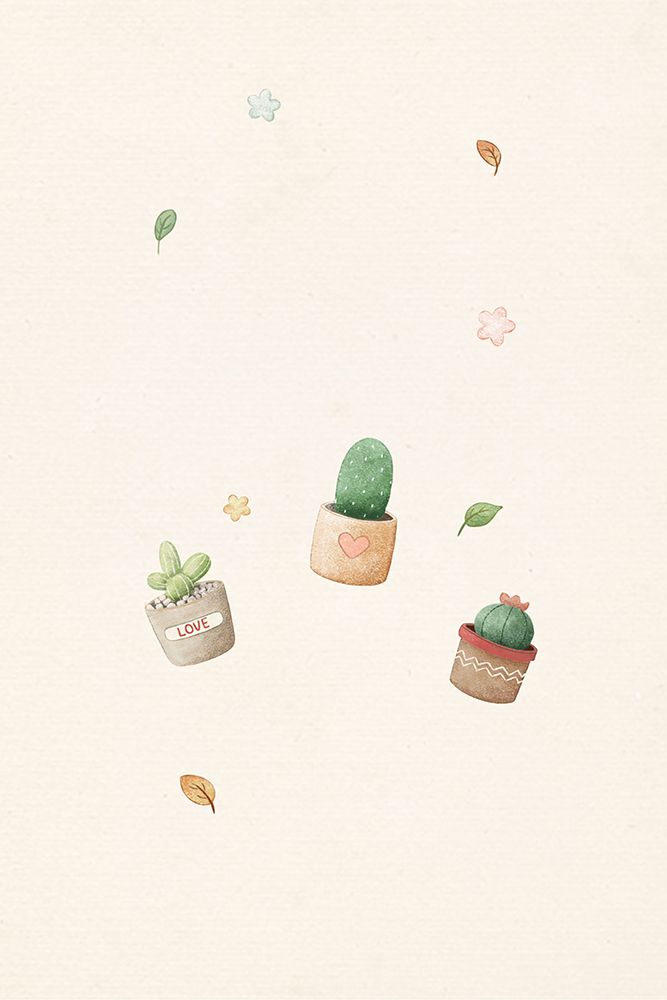 Cactus Plants Kawaii art print by Xuan Thai for $57.95 CAD