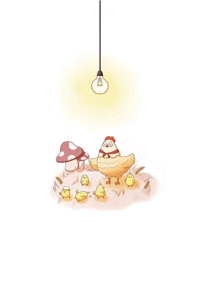 Mischievous Chickens art print by Xuan Thai for $57.95 CAD