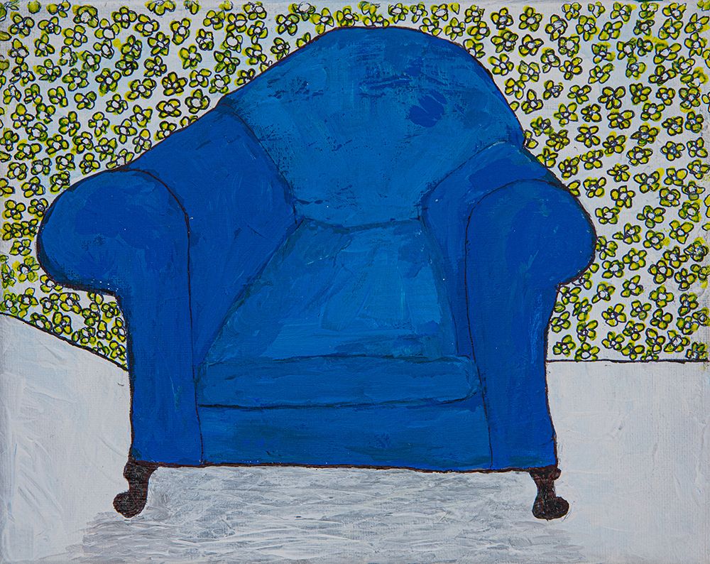 Blue Velvet Chair art print by Dale Hefer for $57.95 CAD