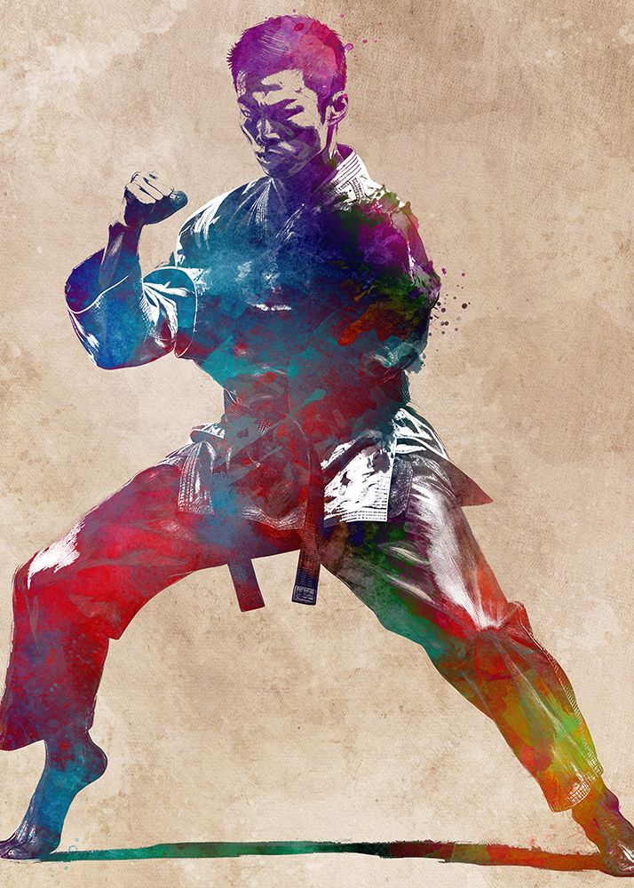 Karate Sport #Karate #Sport art print by Justyna Jaszke for $57.95 CAD