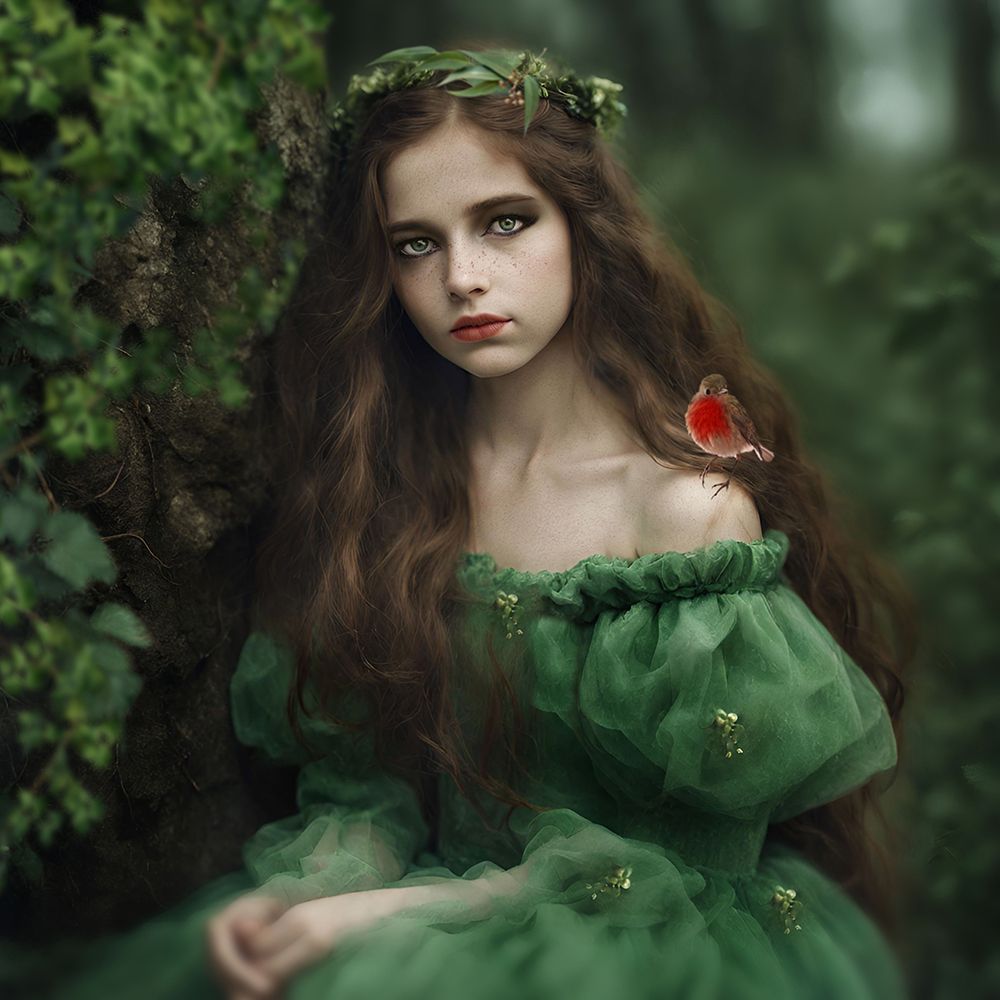 Enchanted Forest Girl art print by Ewa Calkosinska-Kajzer for $57.95 CAD