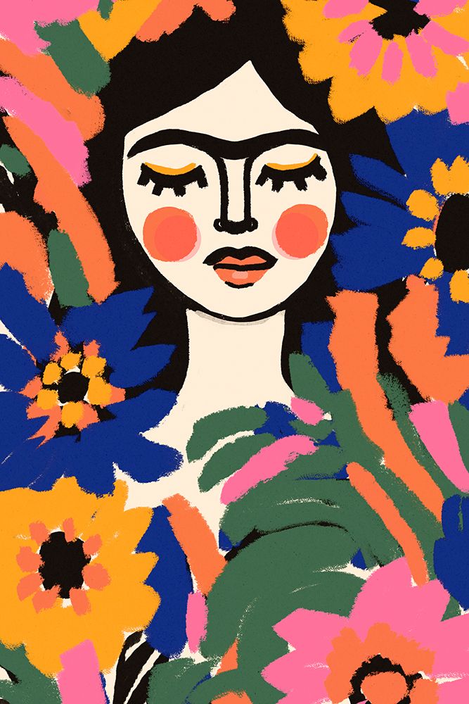 The Flower Princess art print by Treechild for $57.95 CAD