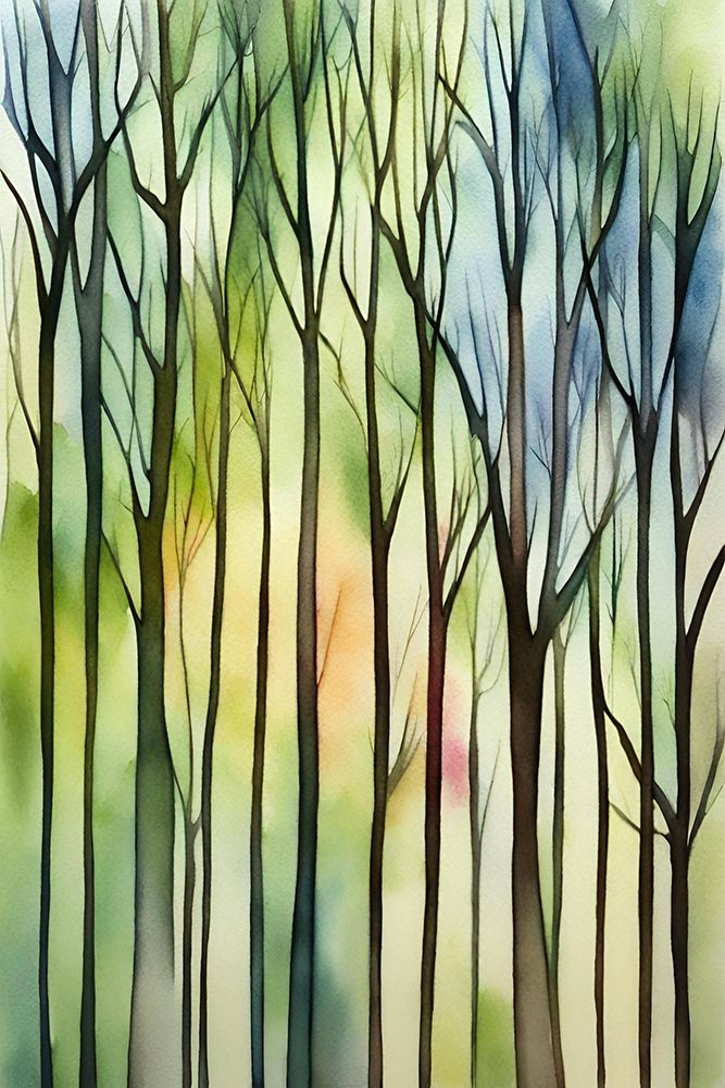 Trees Of Colour art print by Sally Ann Moss for $57.95 CAD