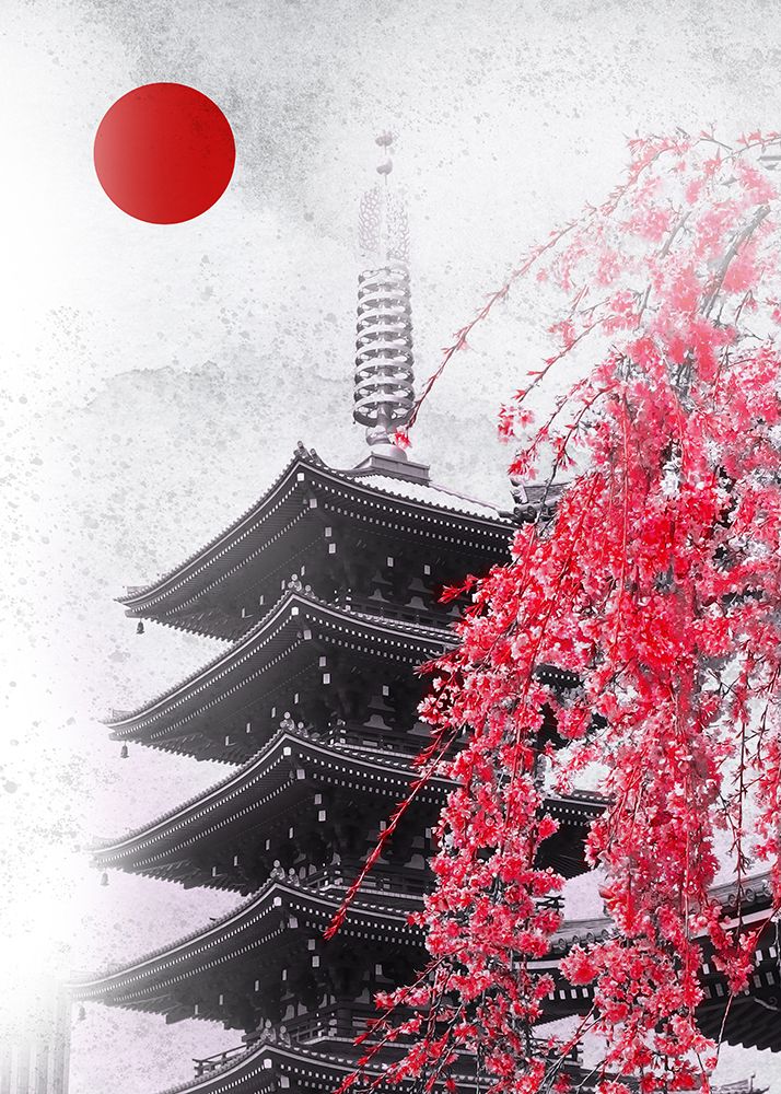 Pagoda Temple of Japan art print by Al Barizi for $57.95 CAD
