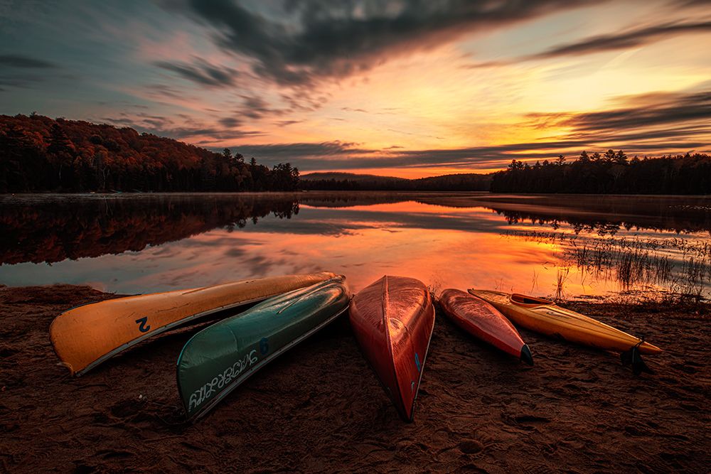 Sunrise On The Lake art print by Louie Luo for $57.95 CAD