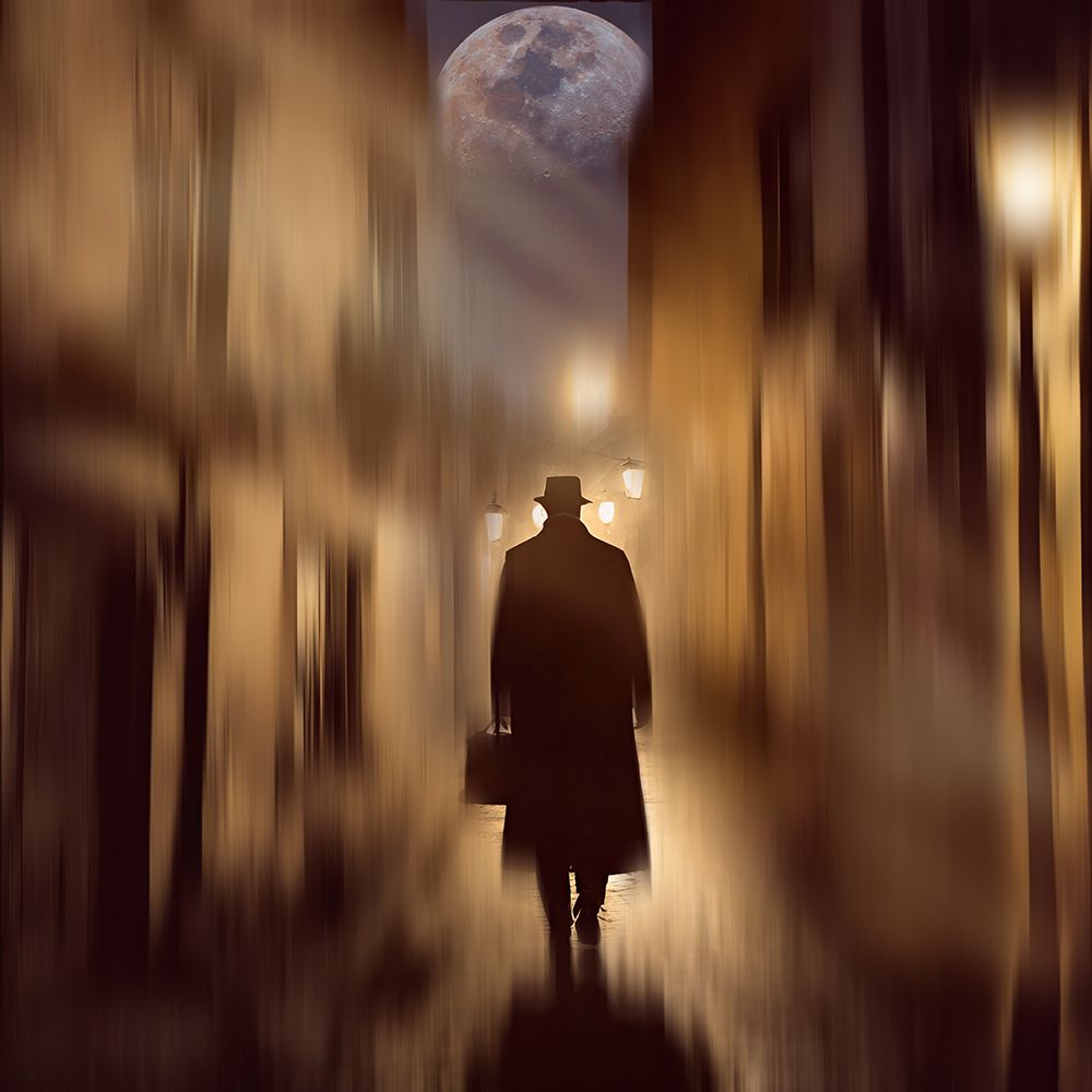 Mysterious City Night Walk art print by Ewa Calkosinska-Kajzer for $57.95 CAD
