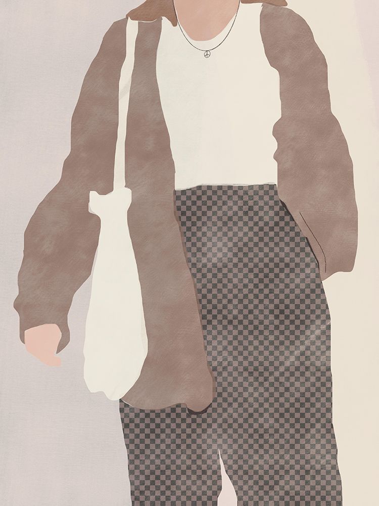 Comfy Checker art print by Little Dean for $57.95 CAD