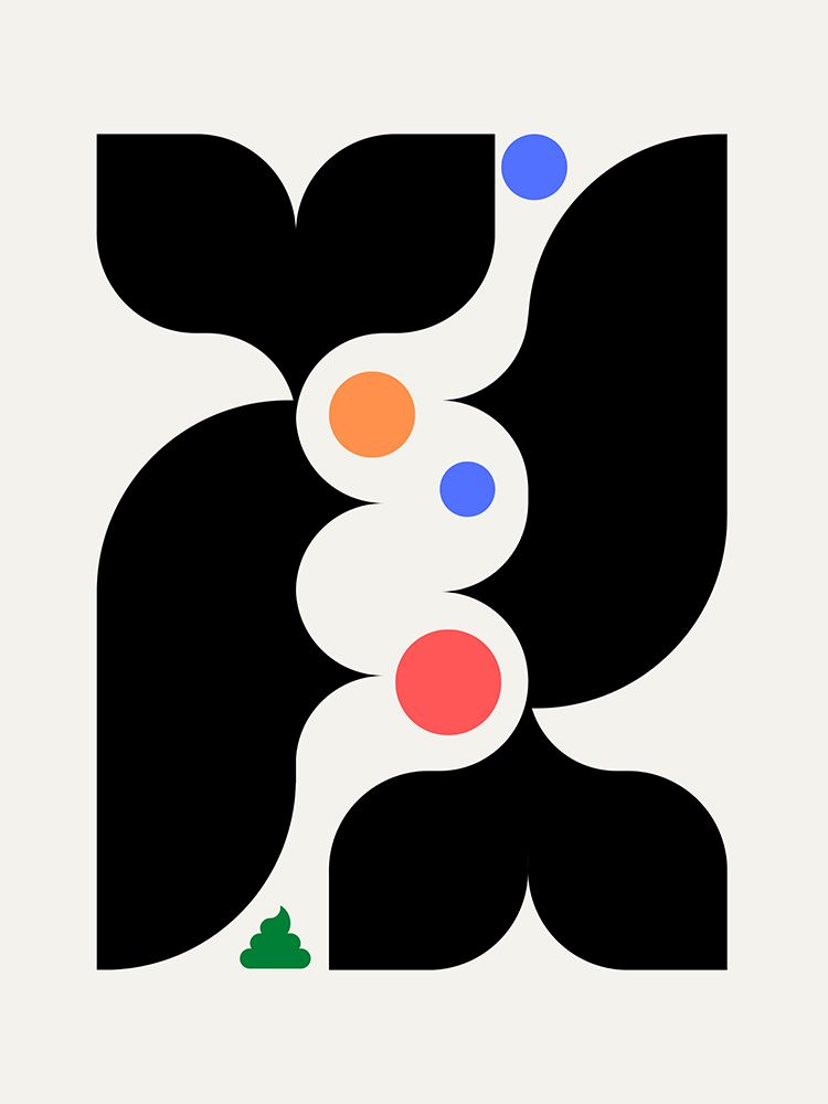 Geometrical Digestive System art print by Little Dean for $57.95 CAD