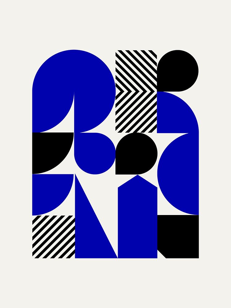 Geometrical Shapes Arrangement art print by Little Dean for $57.95 CAD