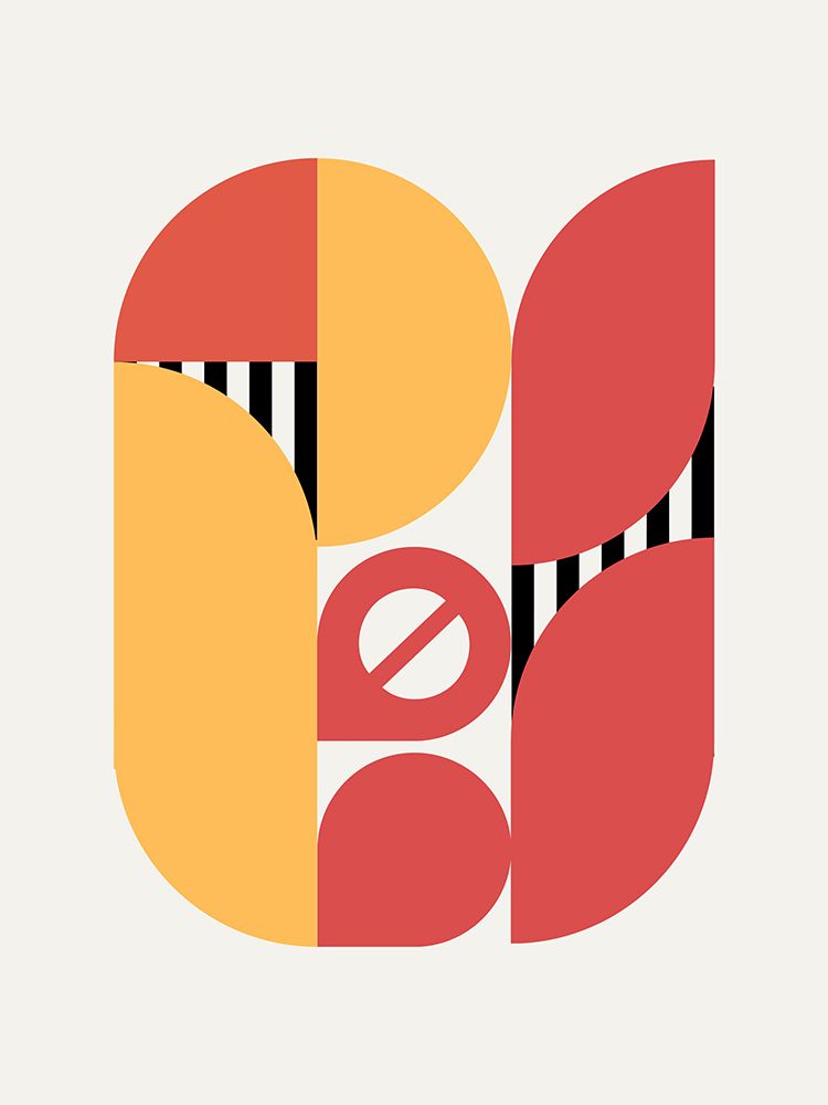 Geometrical Tulip Design art print by Little Dean for $57.95 CAD