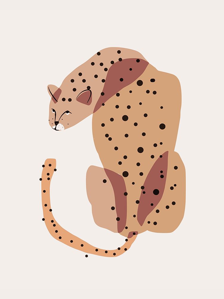 Abstract Shapes Leopard art print by Little Dean for $57.95 CAD
